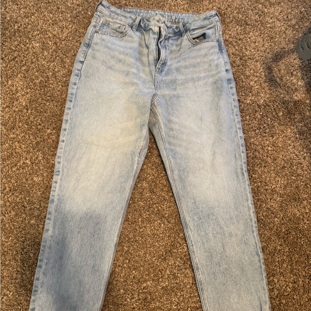 American Eagle Outfitters Light Blue Straight Leg Jeans